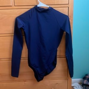 Mariia Crown Navy Blue Leotard/Bodysuit